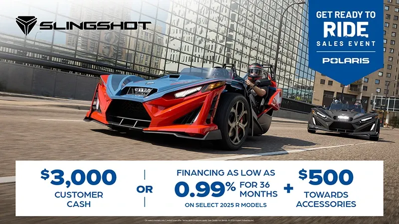 You are currently viewing Slingshot – $3,000 Customer Cash or Financing offer for Slingshot R Models.