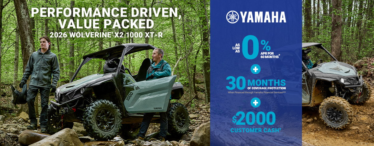 Read more about the article Yamaha – LIMITED TIME OFFERS ON WOLVERINE X2 1000!