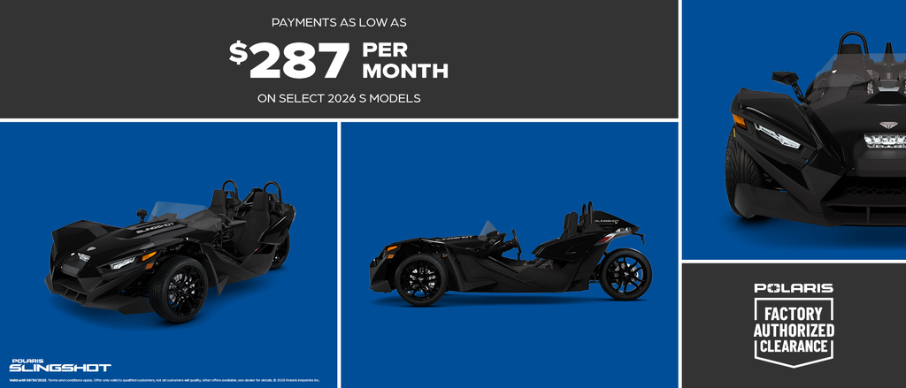 You are currently viewing Slingshot – Factory Authorized Clearance Promo